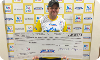 Carlos Eduardo Santos, ganhador(a) de R$ 300.000,00 em Mirassol/SP